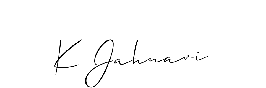 Make a beautiful signature design for name K Jahnavi. Use this online signature maker to create a handwritten signature for free. K Jahnavi signature style 2 images and pictures png