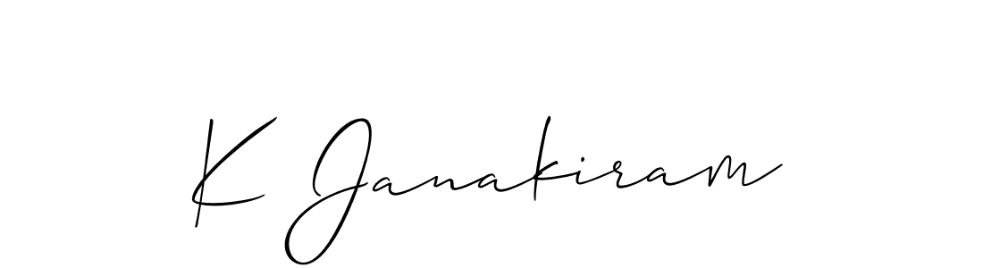 Similarly Allison_Script is the best handwritten signature design. Signature creator online .You can use it as an online autograph creator for name K Janakiram. K Janakiram signature style 2 images and pictures png