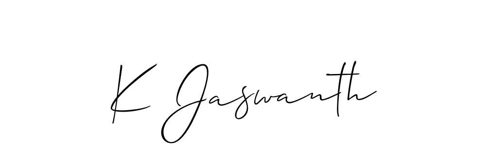 Make a beautiful signature design for name K Jaswanth. Use this online signature maker to create a handwritten signature for free. K Jaswanth signature style 2 images and pictures png