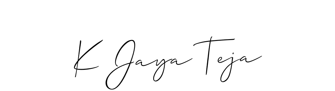 You can use this online signature creator to create a handwritten signature for the name K Jaya Teja. This is the best online autograph maker. K Jaya Teja signature style 2 images and pictures png