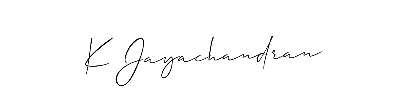 Make a beautiful signature design for name K Jayachandran. Use this online signature maker to create a handwritten signature for free. K Jayachandran signature style 2 images and pictures png