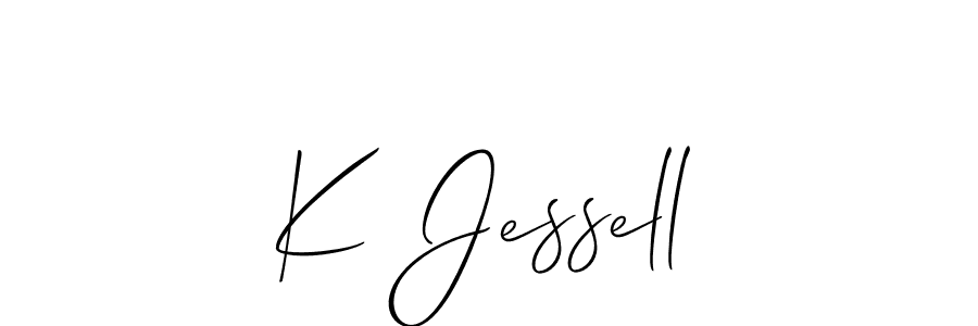 Also You can easily find your signature by using the search form. We will create K Jessell name handwritten signature images for you free of cost using Allison_Script sign style. K Jessell signature style 2 images and pictures png