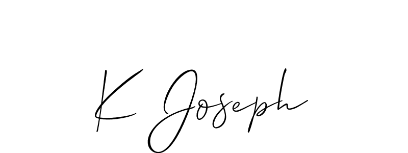 Similarly Allison_Script is the best handwritten signature design. Signature creator online .You can use it as an online autograph creator for name K Joseph. K Joseph signature style 2 images and pictures png