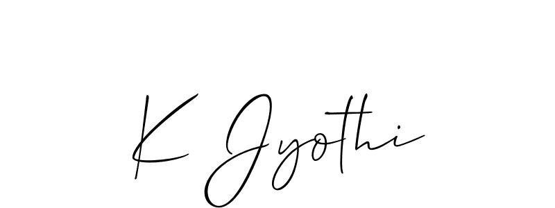 Similarly Allison_Script is the best handwritten signature design. Signature creator online .You can use it as an online autograph creator for name K Jyothi. K Jyothi signature style 2 images and pictures png