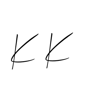 Use a signature maker to create a handwritten signature online. With this signature software, you can design (Allison_Script) your own signature for name K K. K K signature style 2 images and pictures png