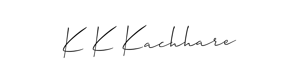 How to Draw K K Kachhare signature style? Allison_Script is a latest design signature styles for name K K Kachhare. K K Kachhare signature style 2 images and pictures png