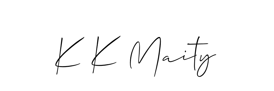 This is the best signature style for the K K Maity name. Also you like these signature font (Allison_Script). Mix name signature. K K Maity signature style 2 images and pictures png