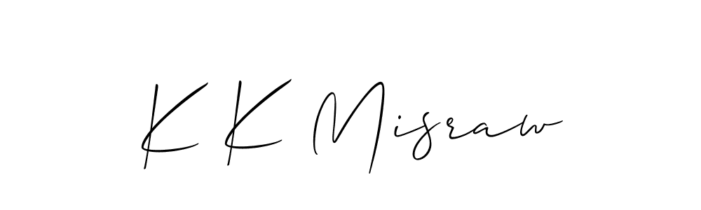 Make a beautiful signature design for name K K Misraw. With this signature (Allison_Script) style, you can create a handwritten signature for free. K K Misraw signature style 2 images and pictures png