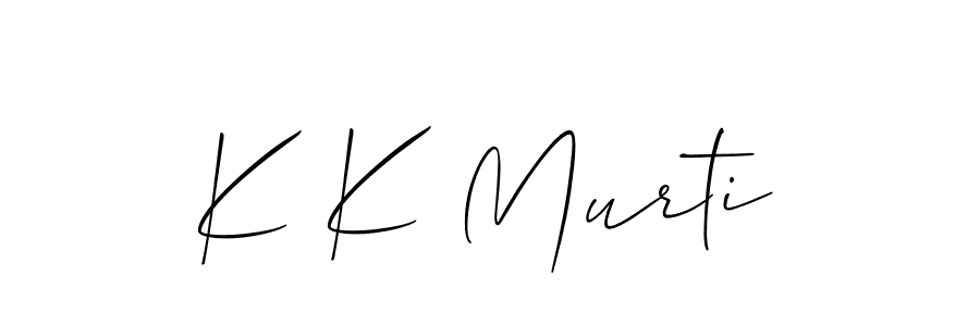 K K Murti stylish signature style. Best Handwritten Sign (Allison_Script) for my name. Handwritten Signature Collection Ideas for my name K K Murti. K K Murti signature style 2 images and pictures png