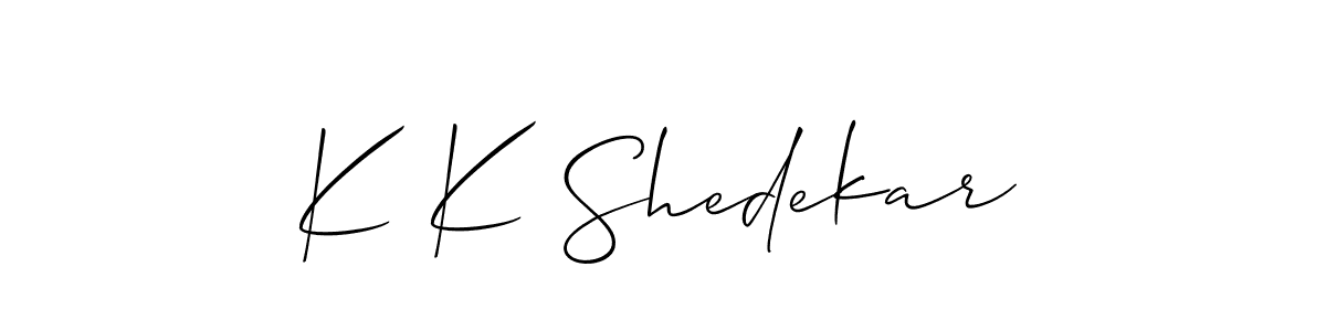 You can use this online signature creator to create a handwritten signature for the name K K Shedekar. This is the best online autograph maker. K K Shedekar signature style 2 images and pictures png