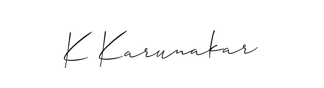 Make a beautiful signature design for name K Karunakar. Use this online signature maker to create a handwritten signature for free. K Karunakar signature style 2 images and pictures png