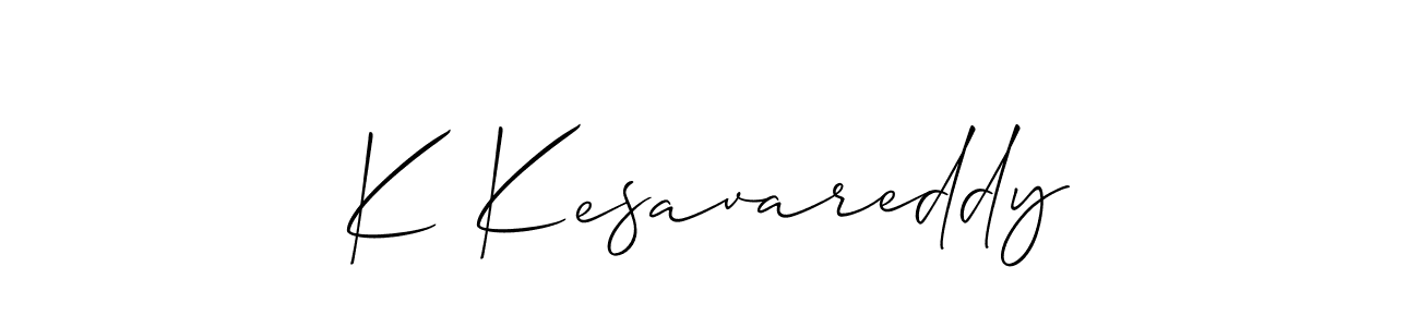 Make a beautiful signature design for name K Kesavareddy. With this signature (Allison_Script) style, you can create a handwritten signature for free. K Kesavareddy signature style 2 images and pictures png