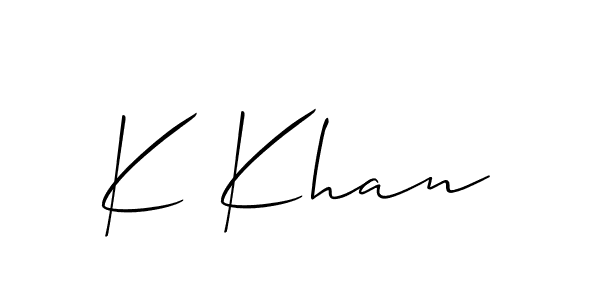 This is the best signature style for the K Khan name. Also you like these signature font (Allison_Script). Mix name signature. K Khan signature style 2 images and pictures png