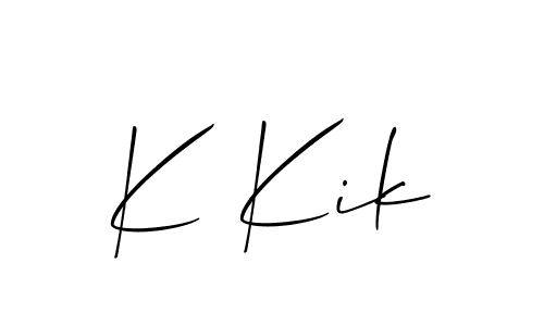Here are the top 10 professional signature styles for the name K Kik. These are the best autograph styles you can use for your name. K Kik signature style 2 images and pictures png