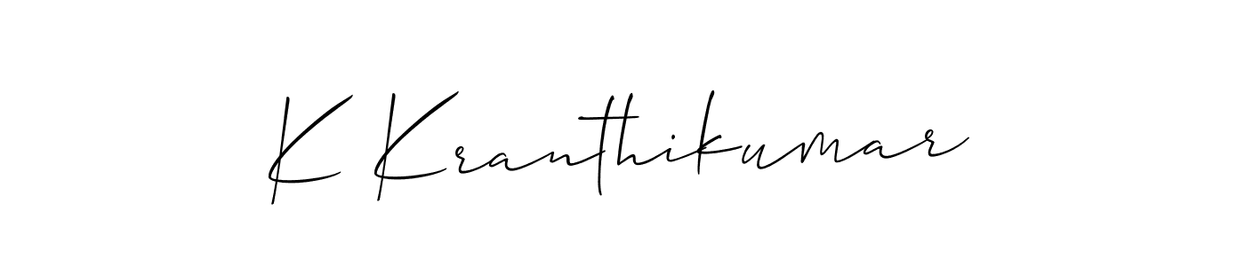 How to make K Kranthikumar signature? Allison_Script is a professional autograph style. Create handwritten signature for K Kranthikumar name. K Kranthikumar signature style 2 images and pictures png