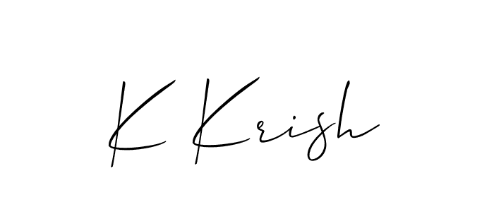 Similarly Allison_Script is the best handwritten signature design. Signature creator online .You can use it as an online autograph creator for name K Krish. K Krish signature style 2 images and pictures png