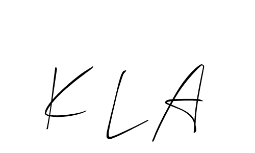 It looks lik you need a new signature style for name K L A. Design unique handwritten (Allison_Script) signature with our free signature maker in just a few clicks. K L A signature style 2 images and pictures png