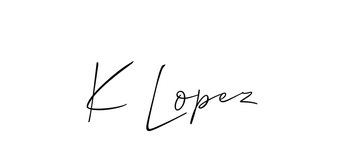 See photos of K Lopez official signature by Spectra . Check more albums & portfolios. Read reviews & check more about Allison_Script font. K Lopez signature style 2 images and pictures png
