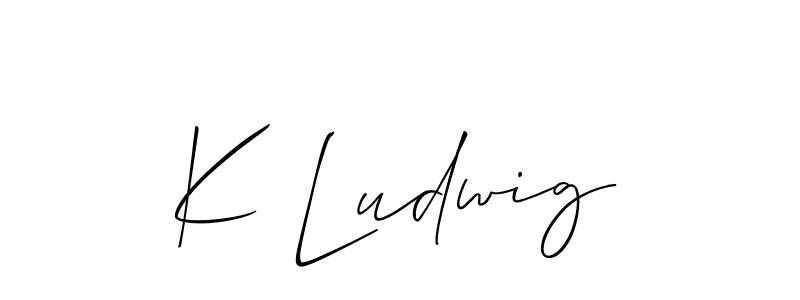 How to Draw K Ludwig signature style? Allison_Script is a latest design signature styles for name K Ludwig. K Ludwig signature style 2 images and pictures png