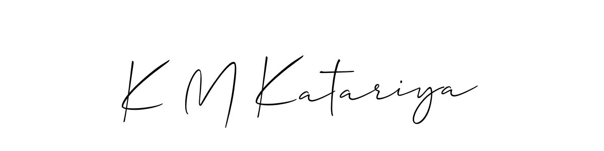 It looks lik you need a new signature style for name K M Katariya. Design unique handwritten (Allison_Script) signature with our free signature maker in just a few clicks. K M Katariya signature style 2 images and pictures png