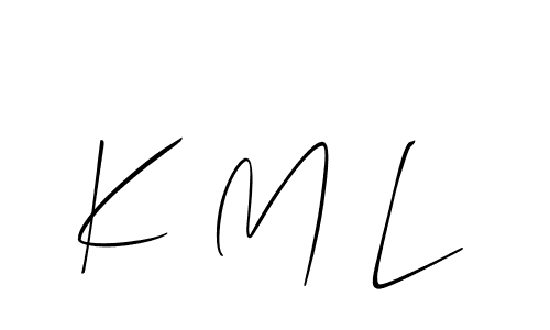 Make a beautiful signature design for name K M L. Use this online signature maker to create a handwritten signature for free. K M L signature style 2 images and pictures png