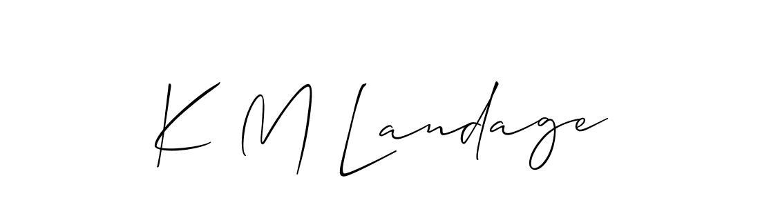 Check out images of Autograph of K M Landage name. Actor K M Landage Signature Style. Allison_Script is a professional sign style online. K M Landage signature style 2 images and pictures png