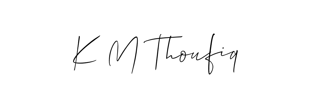 Here are the top 10 professional signature styles for the name K M Thoufiq. These are the best autograph styles you can use for your name. K M Thoufiq signature style 2 images and pictures png