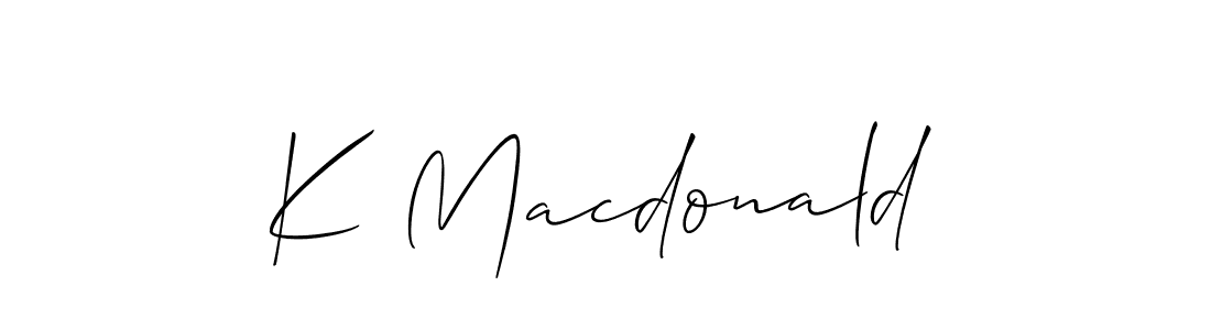 Use a signature maker to create a handwritten signature online. With this signature software, you can design (Allison_Script) your own signature for name K Macdonald. K Macdonald signature style 2 images and pictures png