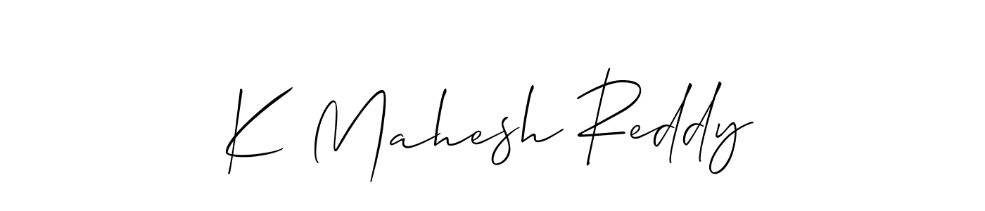 This is the best signature style for the K Mahesh Reddy name. Also you like these signature font (Allison_Script). Mix name signature. K Mahesh Reddy signature style 2 images and pictures png