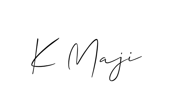 K Maji stylish signature style. Best Handwritten Sign (Allison_Script) for my name. Handwritten Signature Collection Ideas for my name K Maji. K Maji signature style 2 images and pictures png