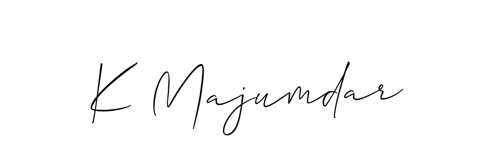 Make a beautiful signature design for name K Majumdar. Use this online signature maker to create a handwritten signature for free. K Majumdar signature style 2 images and pictures png