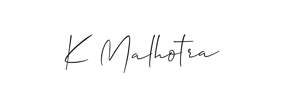 Similarly Allison_Script is the best handwritten signature design. Signature creator online .You can use it as an online autograph creator for name K Malhotra. K Malhotra signature style 2 images and pictures png