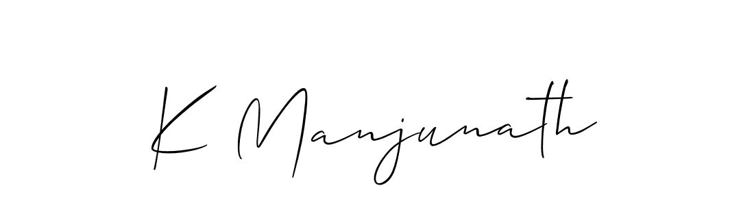 Best and Professional Signature Style for K Manjunath. Allison_Script Best Signature Style Collection. K Manjunath signature style 2 images and pictures png