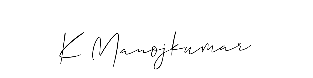 Make a beautiful signature design for name K Manojkumar. Use this online signature maker to create a handwritten signature for free. K Manojkumar signature style 2 images and pictures png