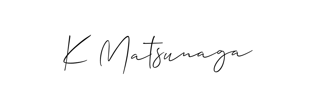 Make a short K Matsunaga signature style. Manage your documents anywhere anytime using Allison_Script. Create and add eSignatures, submit forms, share and send files easily. K Matsunaga signature style 2 images and pictures png