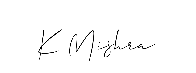 Similarly Allison_Script is the best handwritten signature design. Signature creator online .You can use it as an online autograph creator for name K Mishra. K Mishra signature style 2 images and pictures png