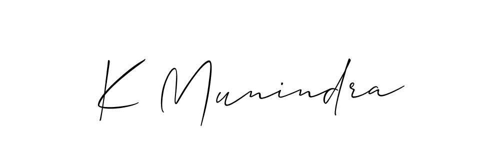 Once you've used our free online signature maker to create your best signature Allison_Script style, it's time to enjoy all of the benefits that K Munindra name signing documents. K Munindra signature style 2 images and pictures png