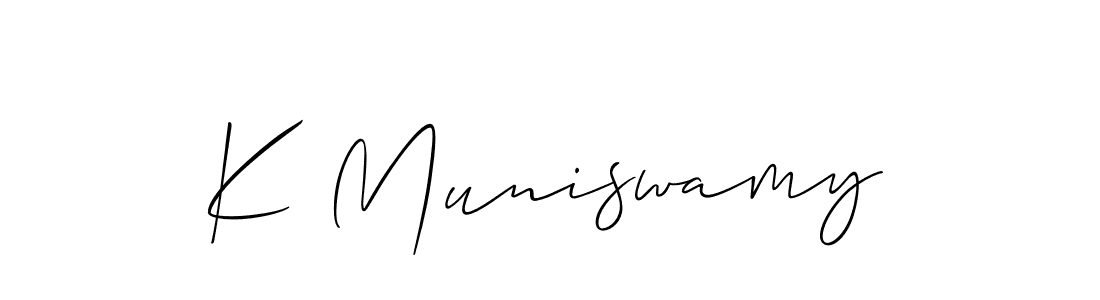 if you are searching for the best signature style for your name K Muniswamy. so please give up your signature search. here we have designed multiple signature styles  using Allison_Script. K Muniswamy signature style 2 images and pictures png