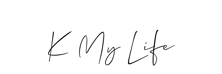 Check out images of Autograph of K My Life name. Actor K My Life Signature Style. Allison_Script is a professional sign style online. K My Life signature style 2 images and pictures png