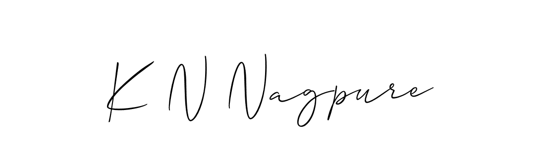 Make a short K N Nagpure signature style. Manage your documents anywhere anytime using Allison_Script. Create and add eSignatures, submit forms, share and send files easily. K N Nagpure signature style 2 images and pictures png