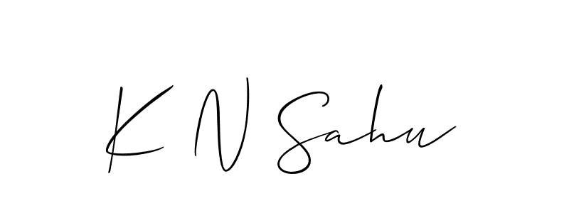 Best and Professional Signature Style for K N Sahu. Allison_Script Best Signature Style Collection. K N Sahu signature style 2 images and pictures png
