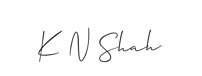 Make a short K N Shah signature style. Manage your documents anywhere anytime using Allison_Script. Create and add eSignatures, submit forms, share and send files easily. K N Shah signature style 2 images and pictures png