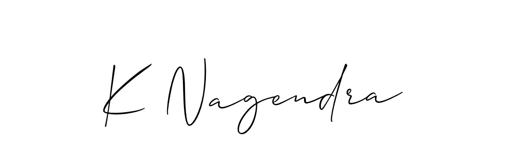 How to Draw K Nagendra signature style? Allison_Script is a latest design signature styles for name K Nagendra. K Nagendra signature style 2 images and pictures png