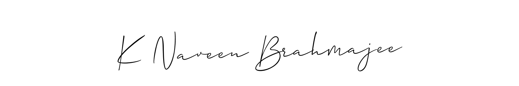 Once you've used our free online signature maker to create your best signature Allison_Script style, it's time to enjoy all of the benefits that K Naveen Brahmajee name signing documents. K Naveen Brahmajee signature style 2 images and pictures png
