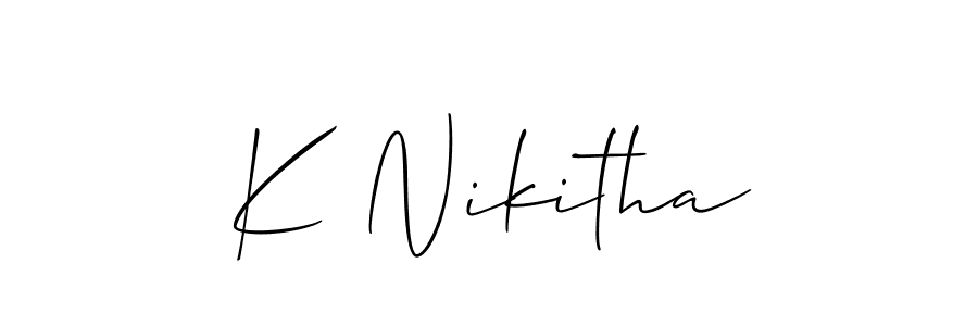 Check out images of Autograph of K Nikitha name. Actor K Nikitha Signature Style. Allison_Script is a professional sign style online. K Nikitha signature style 2 images and pictures png