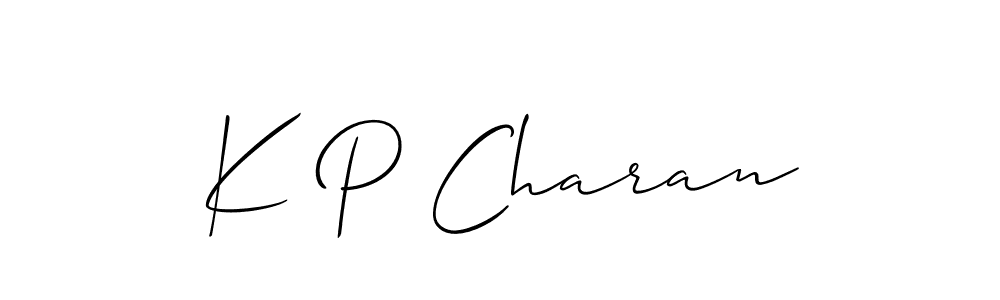 Once you've used our free online signature maker to create your best signature Allison_Script style, it's time to enjoy all of the benefits that K P Charan name signing documents. K P Charan signature style 2 images and pictures png