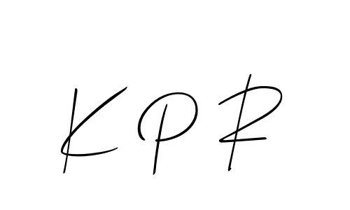 Create a beautiful signature design for name K P R. With this signature (Allison_Script) fonts, you can make a handwritten signature for free. K P R signature style 2 images and pictures png