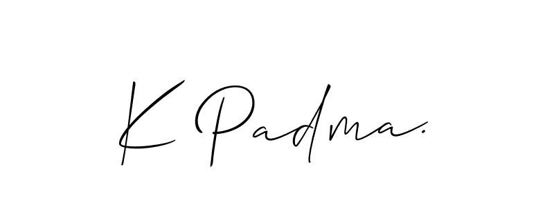 K Padma. stylish signature style. Best Handwritten Sign (Allison_Script) for my name. Handwritten Signature Collection Ideas for my name K Padma.. K Padma. signature style 2 images and pictures png