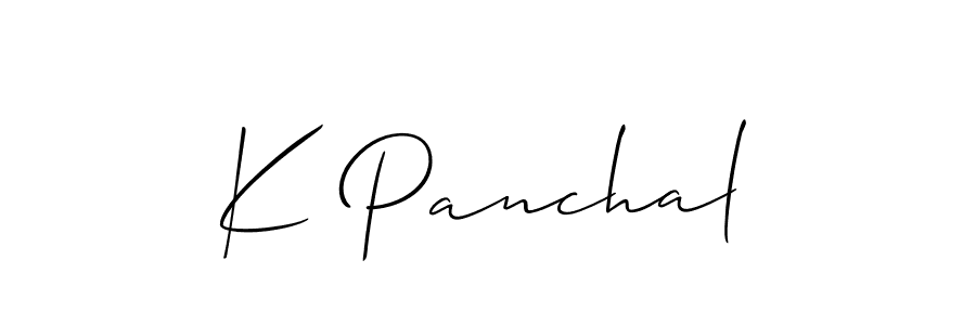 Make a beautiful signature design for name K Panchal. Use this online signature maker to create a handwritten signature for free. K Panchal signature style 2 images and pictures png