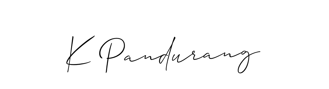 Best and Professional Signature Style for K Pandurang. Allison_Script Best Signature Style Collection. K Pandurang signature style 2 images and pictures png